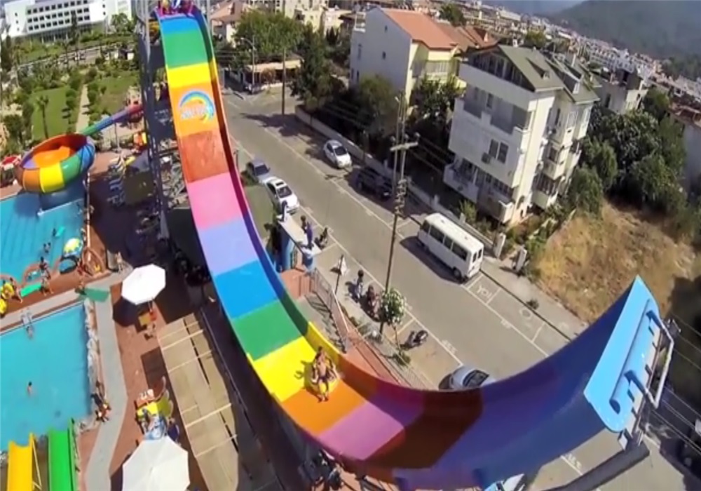 U-shaped slide