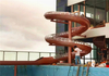 Stainless steel water slide