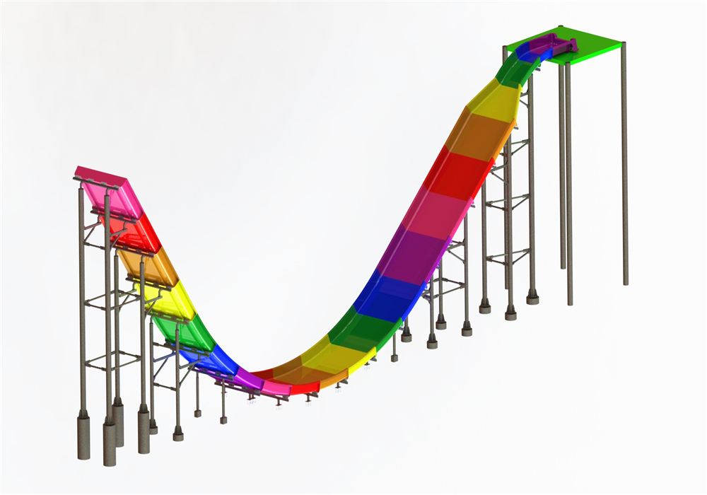 U-shaped slide