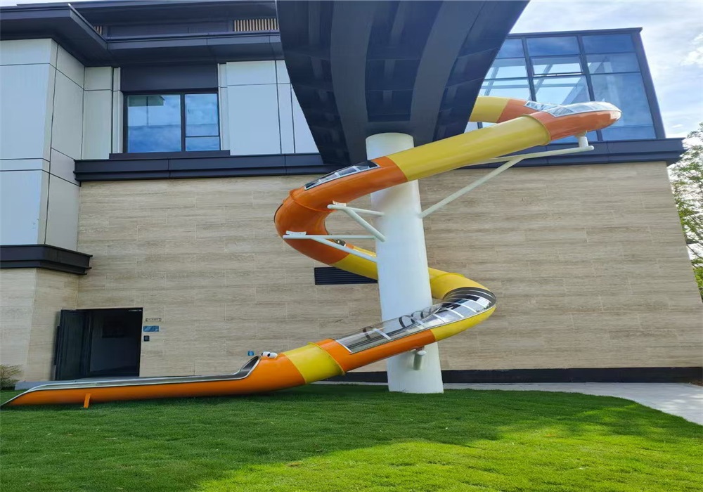 Stainless steel water slide